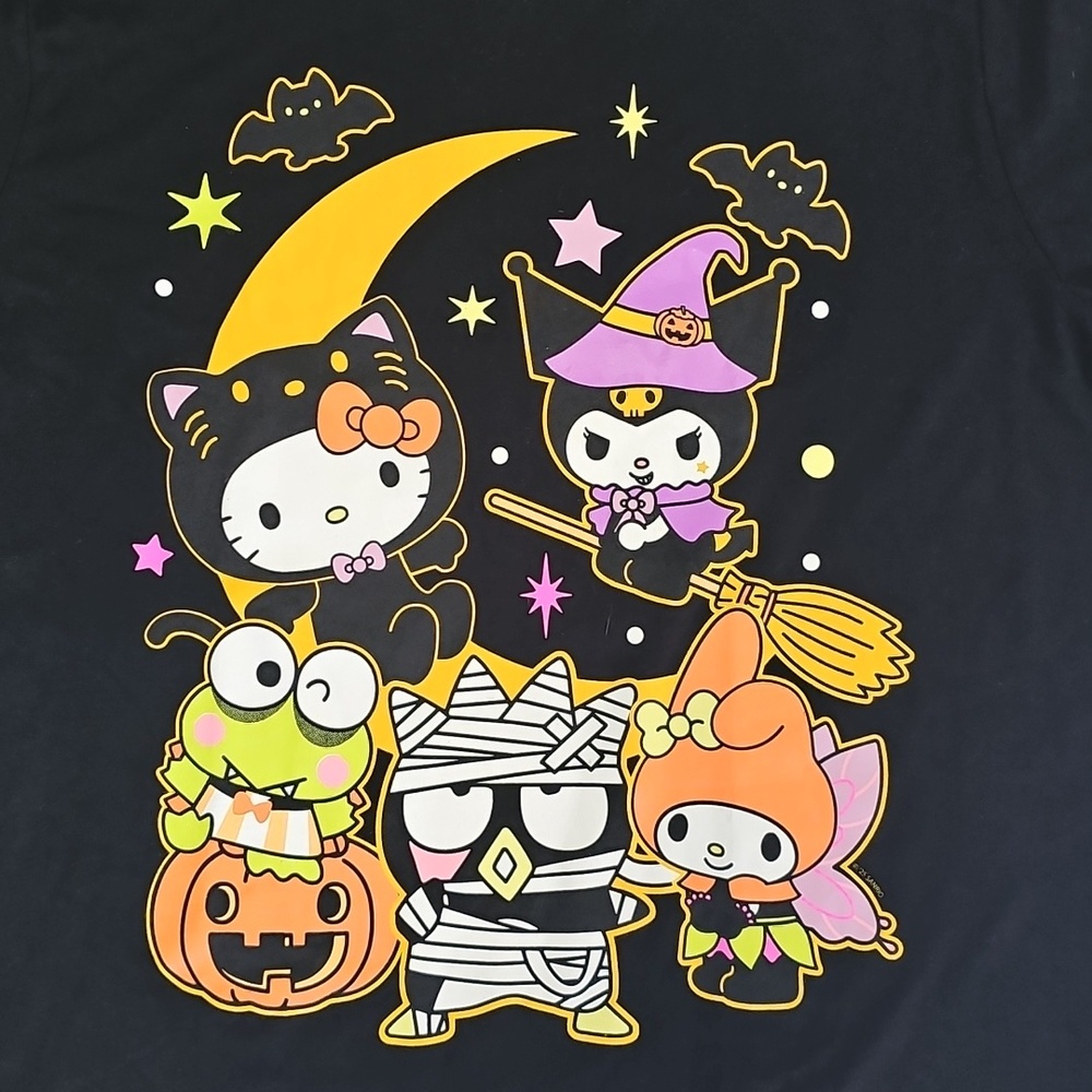 Old Navy Men's XL Hello Kitty and Friends® Black Halloween Graphic T-Shirt New